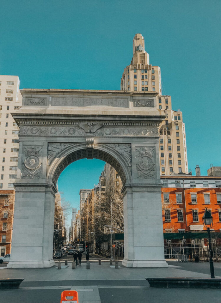 visiting Washington Square Park in New York City