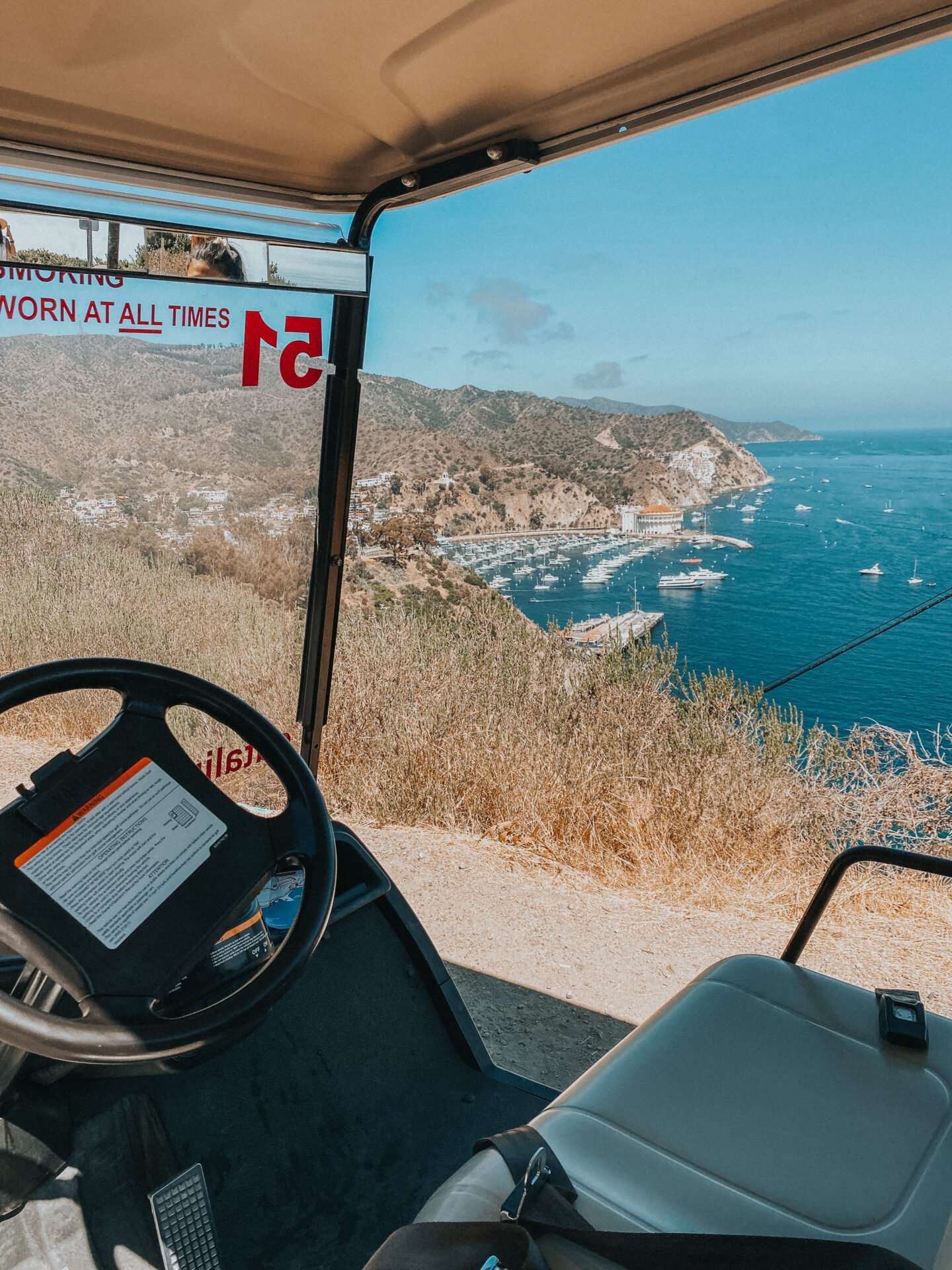 Golf cart rental Catalina Island - Palm Trees and Pellegrino California travel tips