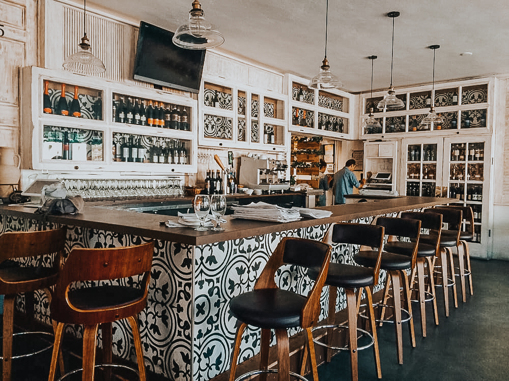 How to spend one day in San Diego itinerary - Palm Trees and Pellegrino San Diego and California travel tips -San Diego restaurant Civico 1845 bar and dinner