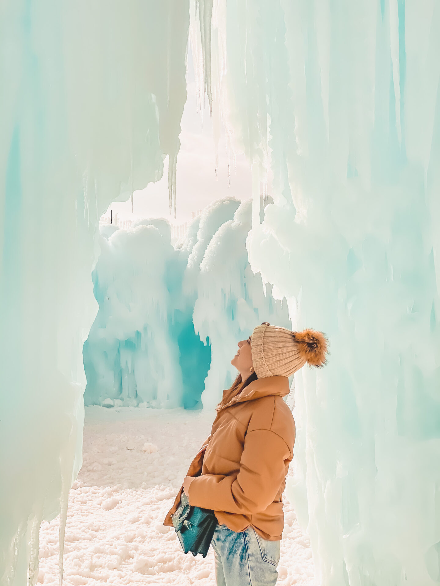 Midway Ice Castles in Utah