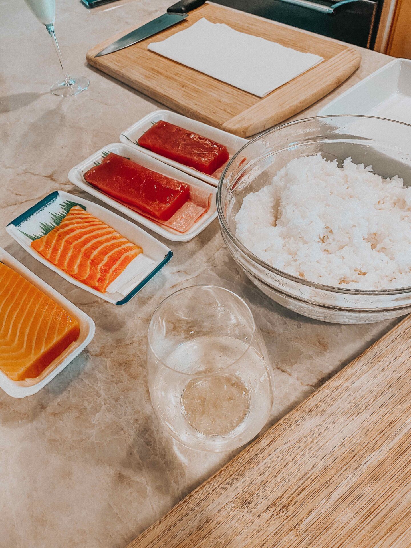 San Diego Valentine's Day date idea - homemade sushi cooking date night