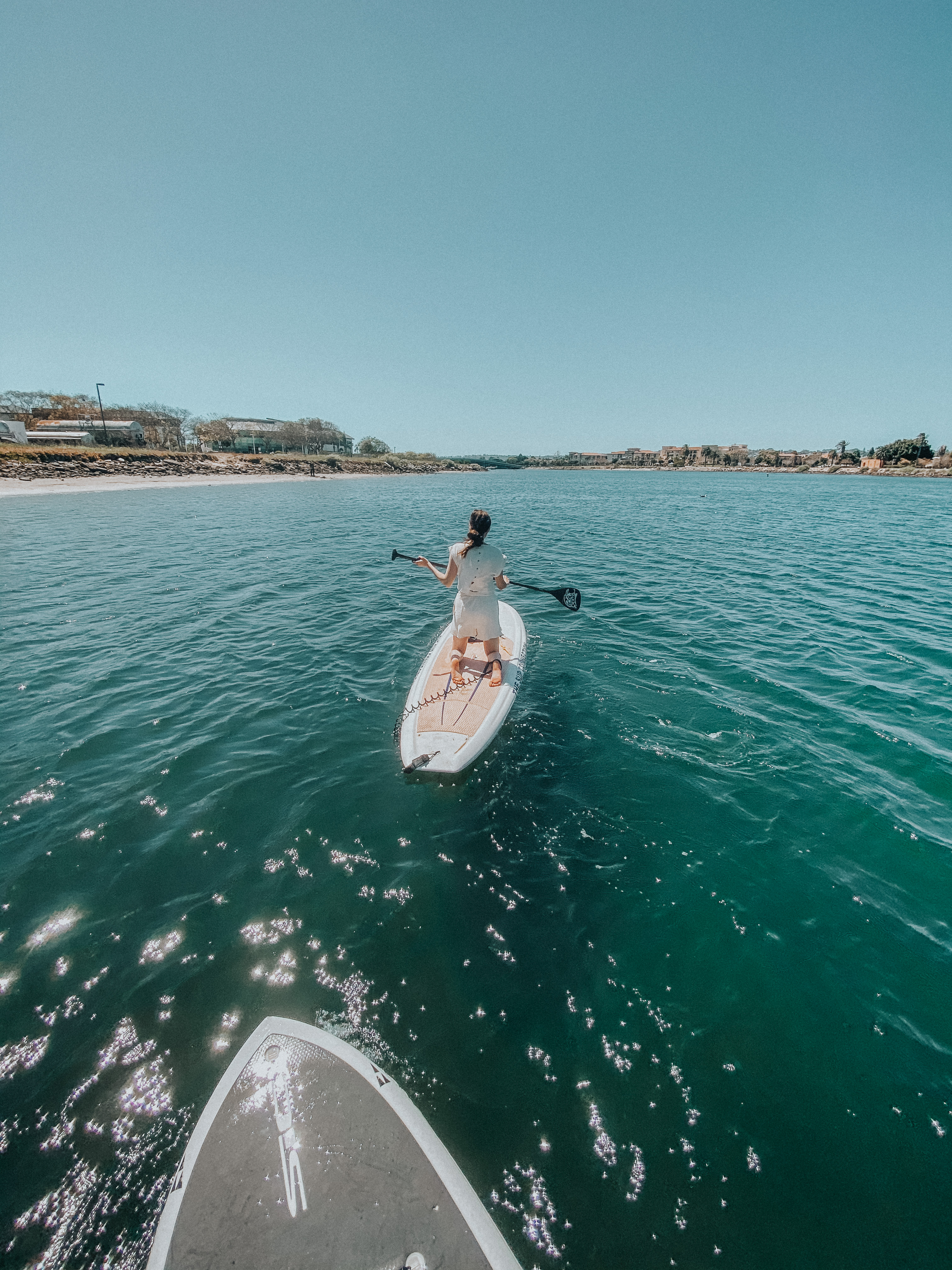 Paddle Boarding @ West Coast Paddle Board Rentals - Palm Trees and Pellegrino San Diego blogger