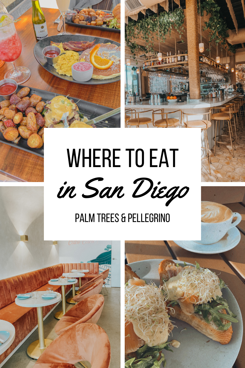 San Diego Restaurants, where to eat in San Diego - Palm Trees & Pellegrino San Diego travel tips
