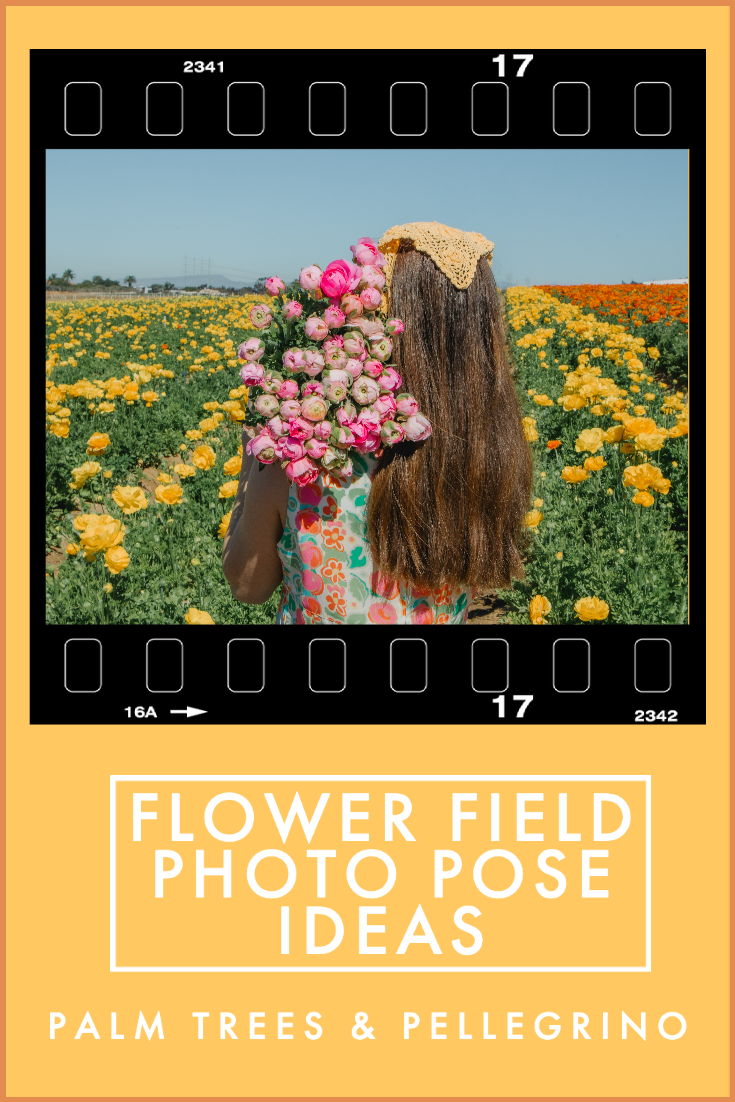 flower field photo pose ideas 
