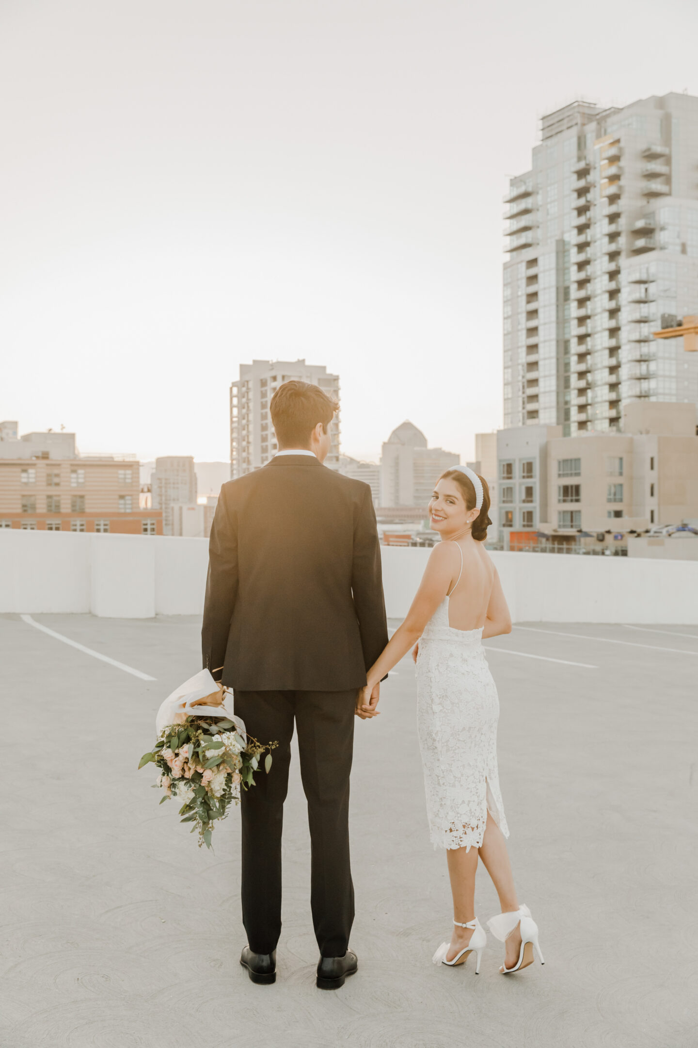 rooftop engagement photo ideas