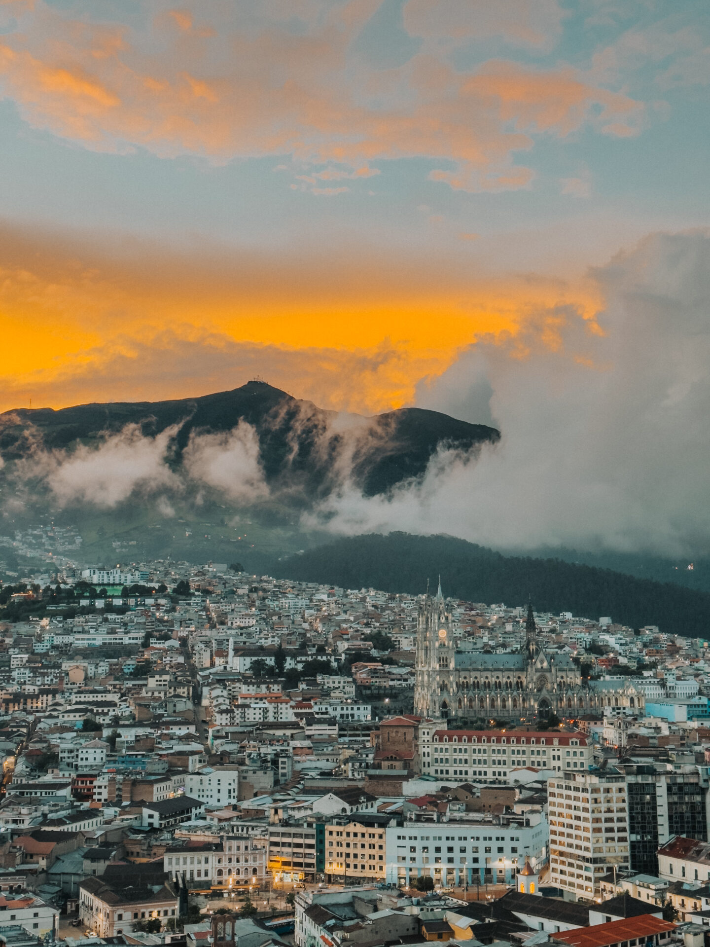 Quito, Ecuador Sunset