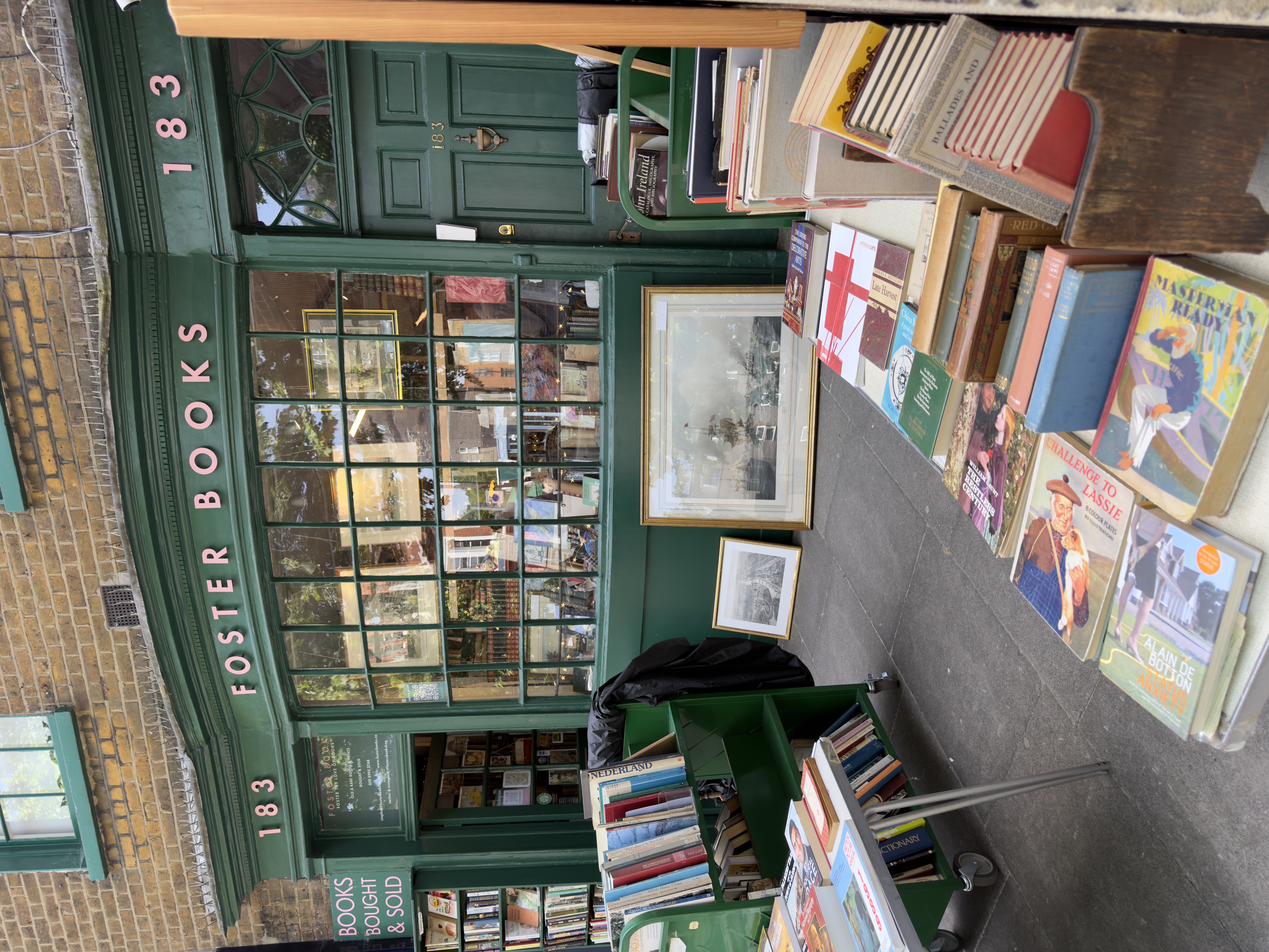 Foster Books, an independent bookshop on Chiswick High Road, London.